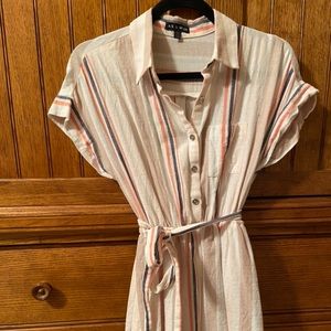 striped pastel sundress